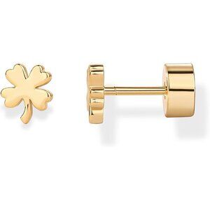 14K Gold Plated Dainty Flat Back Earrings for Women - Hypoallergenic Sterling Si